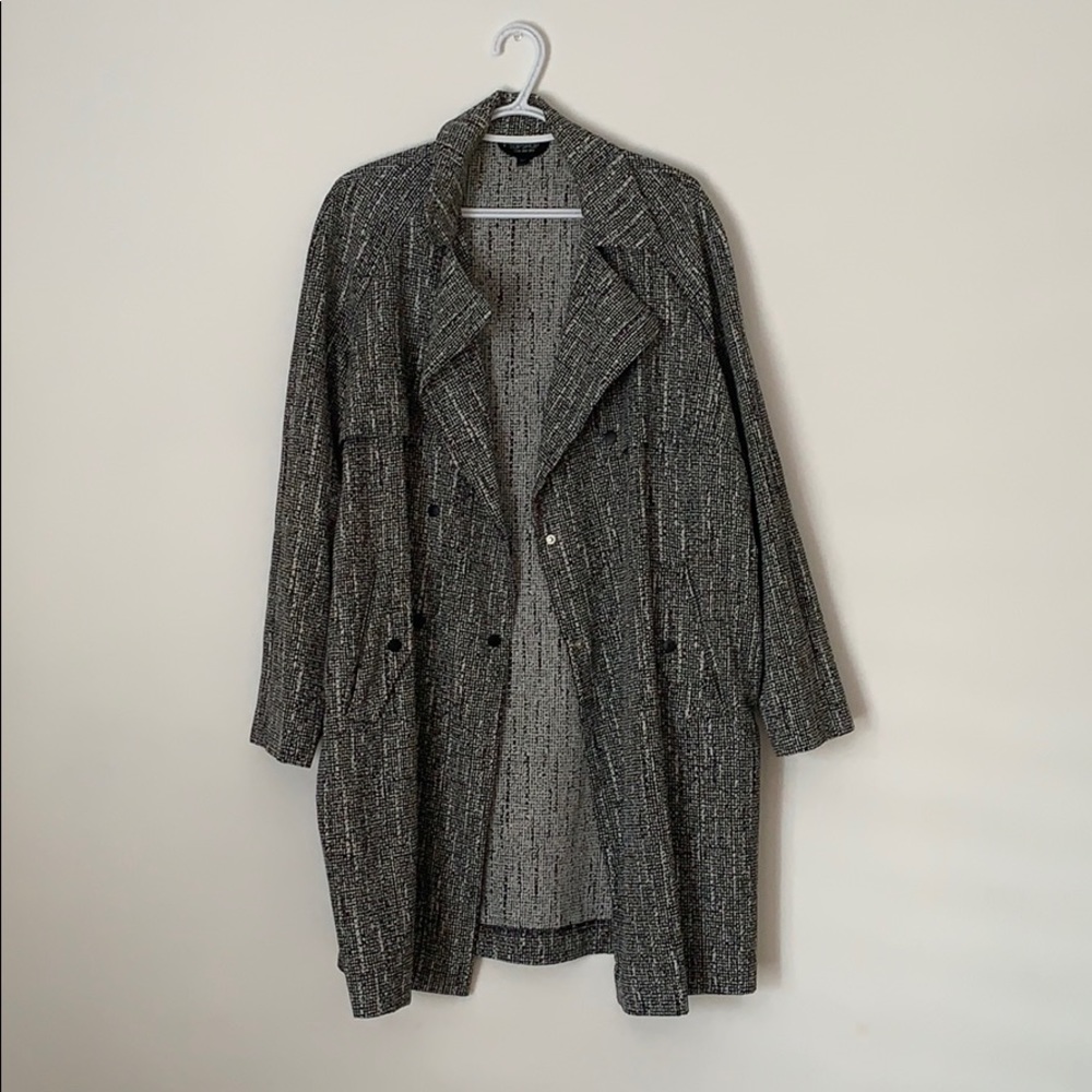 Topshop Salt & Pepper Light Duster